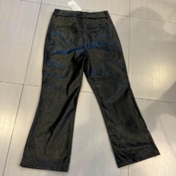 7 for All Mankind NWT Black Patent Faux Leather Pants - Picture 7 of 8